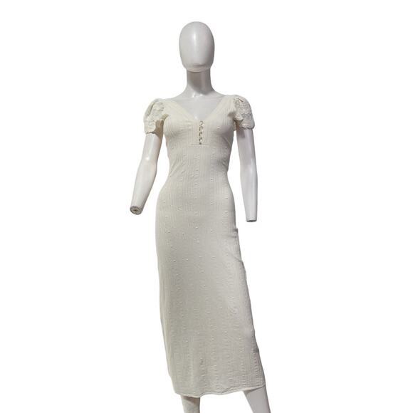 Sezane 'Jennah' White Viscose Dress Size XS - Picture 2 of 5
